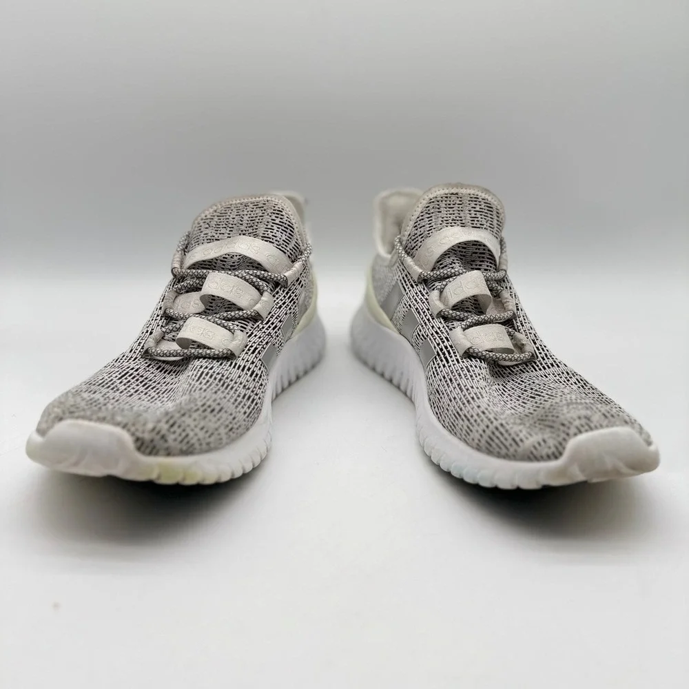 Adidas Mens 13 Kaptir Cloudfoam Running Shoes Grey White EE9514